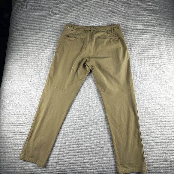 Lululemon Commission Pant Mens 35x31 Beige ABC Golf Stretch Commute Warpstreme - Picture 5 of 10